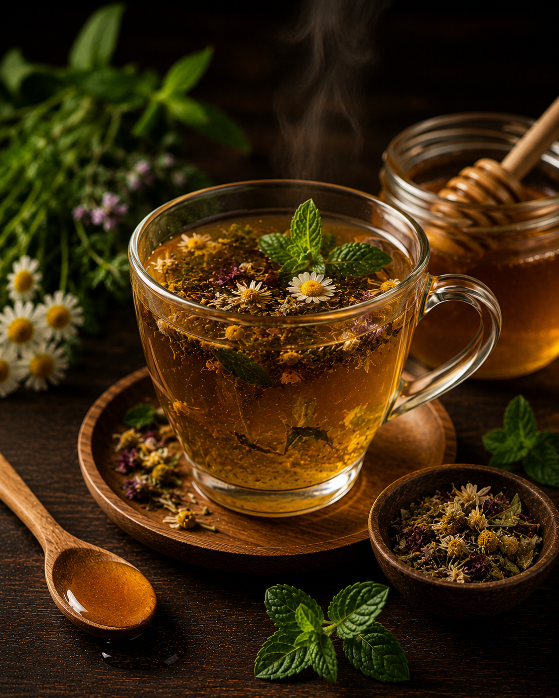 أعشاب بالعسل
