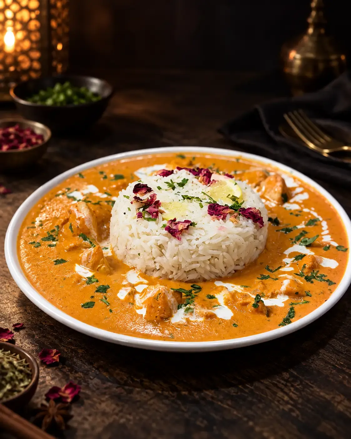 دجاج بصوص الخضار المدخن